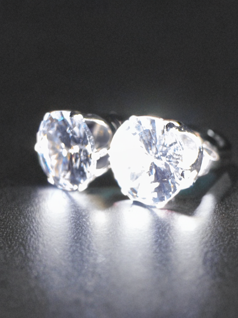 Stainless Steel 6 Set Clear Stone Stud Earrings - Krayzen 