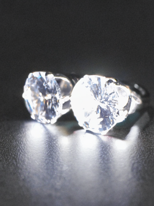 Stainless Steel 6 Set Clear Stone Stud Earrings - Krayzen 